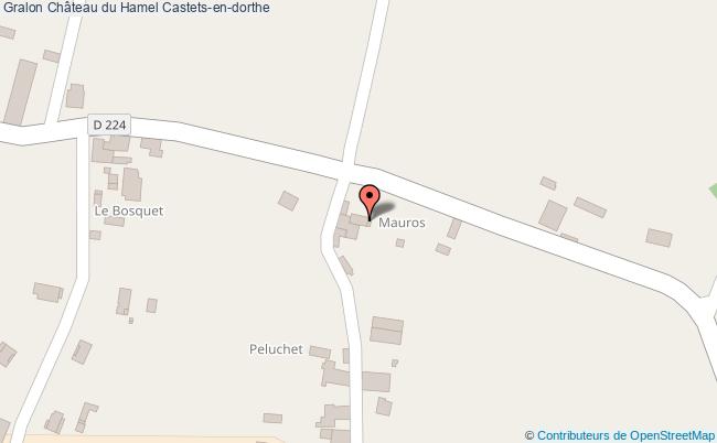 plan Château Du Hamel Castets-en-dorthe Castets-en-dorthe