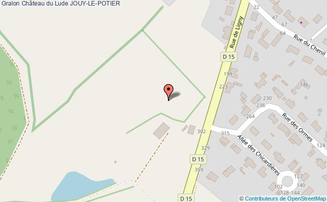plan Château Du Lude Jouy-le-potier JOUY-LE-POTIER