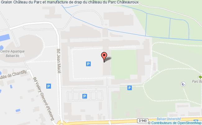 plan Château Du Parc Et Manufacture De Drap Du Château Du Parc Châteauroux Châteauroux