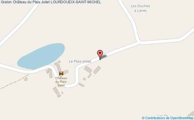 plan Château Du Plaix Joliet Lourdoueix-saint-michel LOURDOUEIX-SAINT-MICHEL