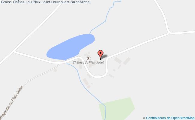 plan Château Du Plaix-joliet Lourdoueix-saint-michel Lourdoueix-Saint-Michel