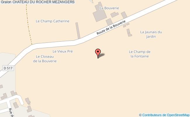 plan Chateau Du Rocher Mezangers MEZANGERS