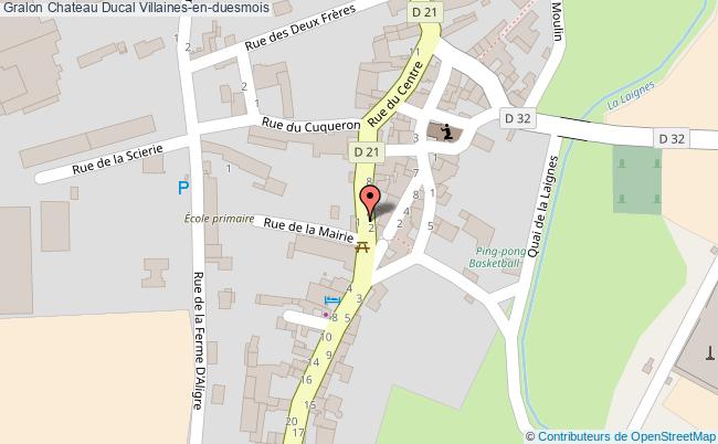 plan Chateau Ducal Villaines-en-duesmois Villaines-en-duesmois