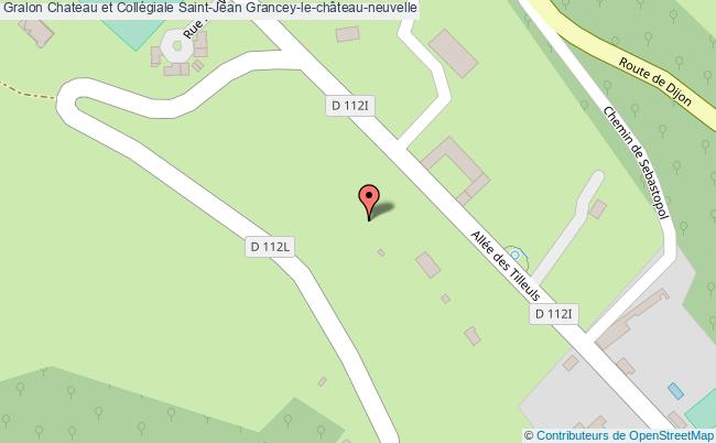 plan Chateau Et Collégiale Saint-jean Grancey-le-château-neuvelle Grancey-le-château-neuvelle