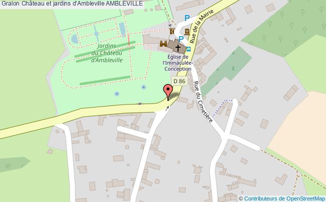 plan Château Et Jardins D'ambleville Ambleville AMBLEVILLE