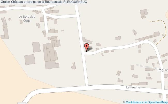 plan Château Et Jardins De La Bourbansais Pleugueneuc PLEUGUENEUC