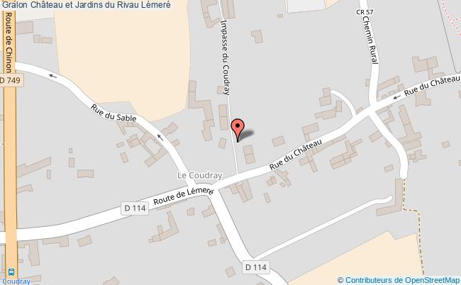 plan Château Et Jardins Du Rivau Lémeré Lémeré