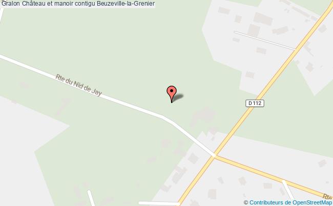 plan Château Et Manoir Contigu Beuzeville-la-grenier Beuzeville-la-Grenier