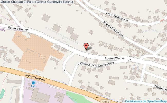 plan Chateau Et Parc D'orcher Gonfreville-l'orcher Gonfreville-l'orcher