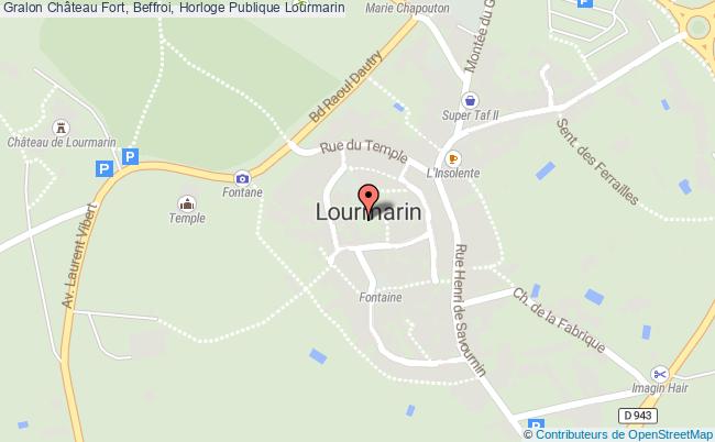 plan Château Fort, Beffroi, Horloge Publique Lourmarin Lourmarin