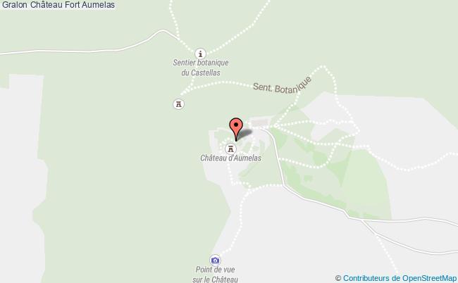 plan Château Fort Aumelas Aumelas