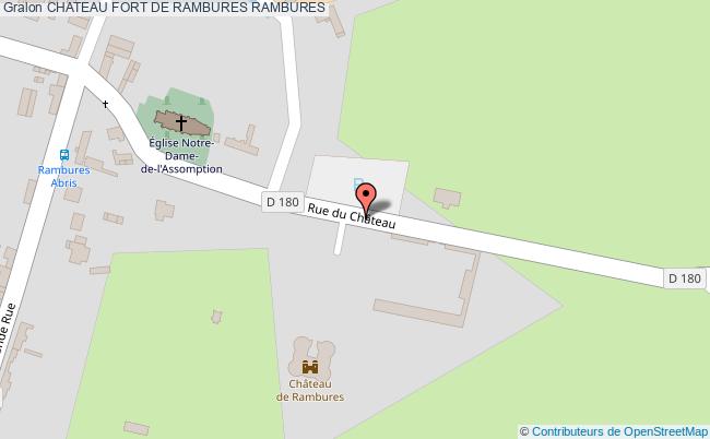 plan Chateau Fort De Rambures Rambures RAMBURES
