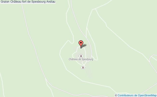 plan Château Fort De Spesbourg Andlau Andlau