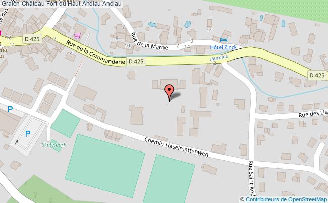 plan Château Fort Du Haut Andlau Andlau Andlau