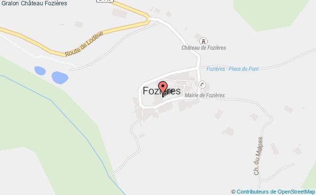 plan Château Fozières Fozières