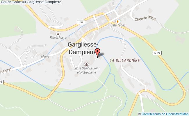 plan Château Gargilesse-dampierre Gargilesse-Dampierre