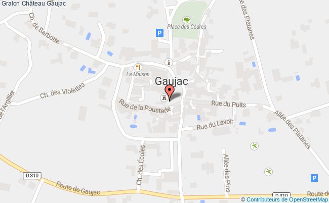 plan Château Gaujac Gaujac