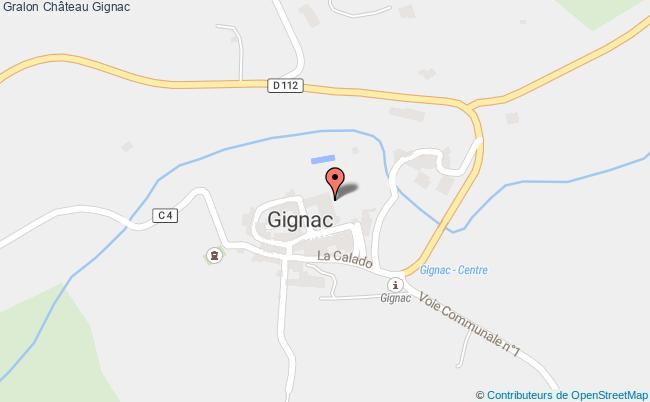 plan Château Gignac Gignac