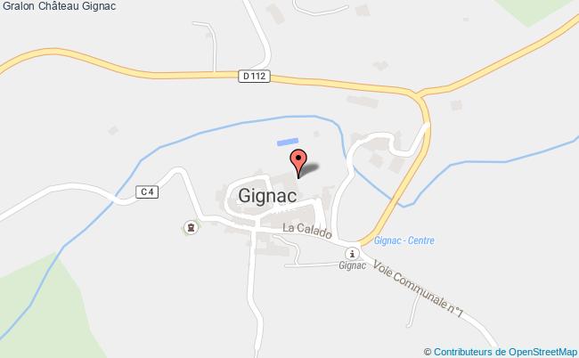 plan Château Gignac Gignac