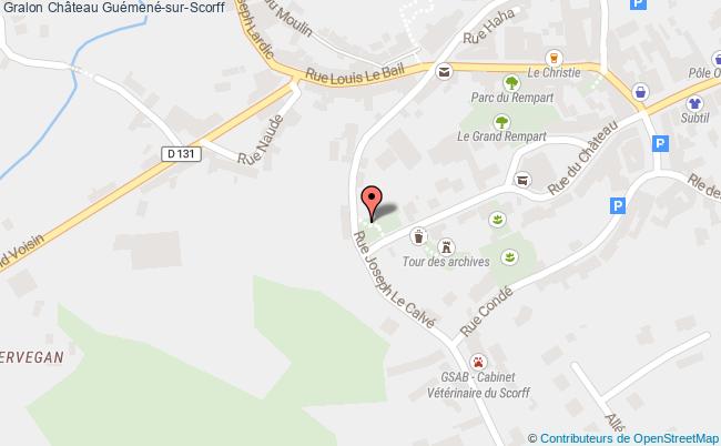 plan Château Guémené-sur-scorff Guémené-sur-Scorff