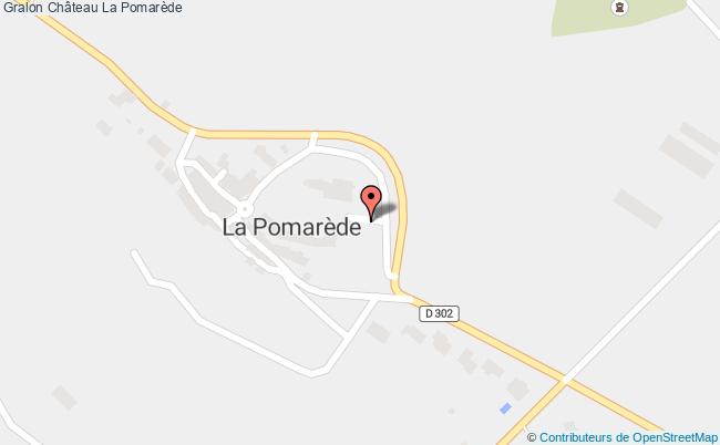 plan Château La Pomarède La Pomarède