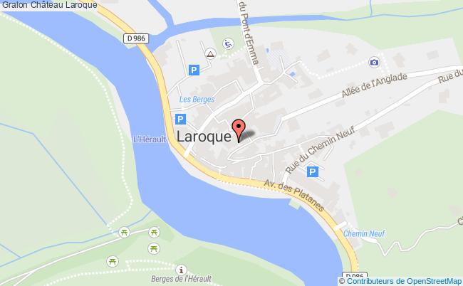 plan Château Laroque Laroque