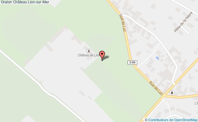 plan Château Lion-sur-mer Lion-sur-Mer