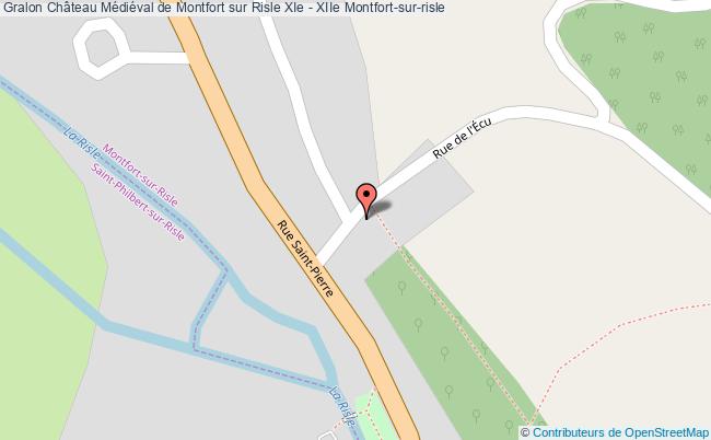 plan Château Médiéval De Montfort Sur Risle Xie - Xiie Montfort-sur-risle Montfort-sur-risle