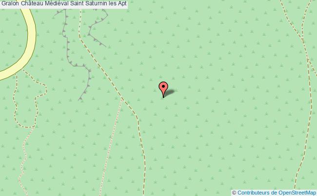 plan Château Médiéval Saint Saturnin Les Apt Saint Saturnin les Apt