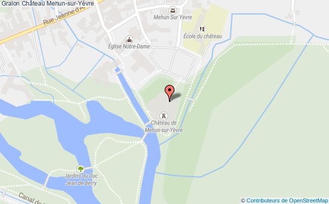 plan Château Mehun-sur-yèvre Mehun-sur-Yèvre