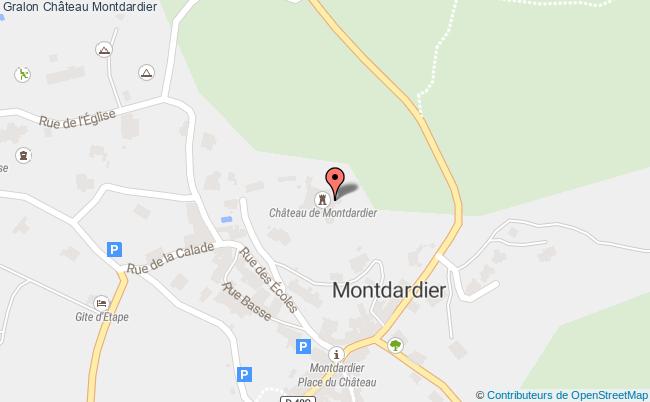 plan Château Montdardier Montdardier