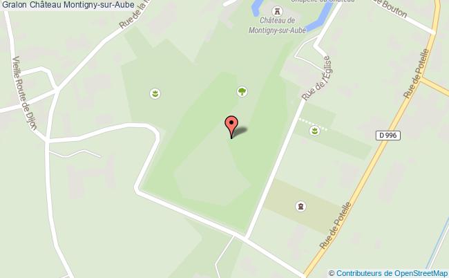 plan Château Montigny-sur-aube Montigny-sur-Aube