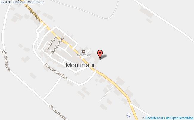 plan Château Montmaur Montmaur