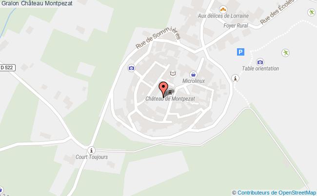 plan Château Montpezat Montpezat