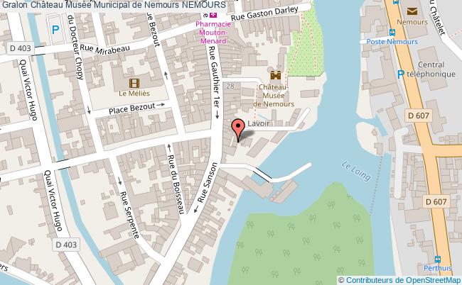 plan Château Musée Municipal De Nemours Nemours NEMOURS
