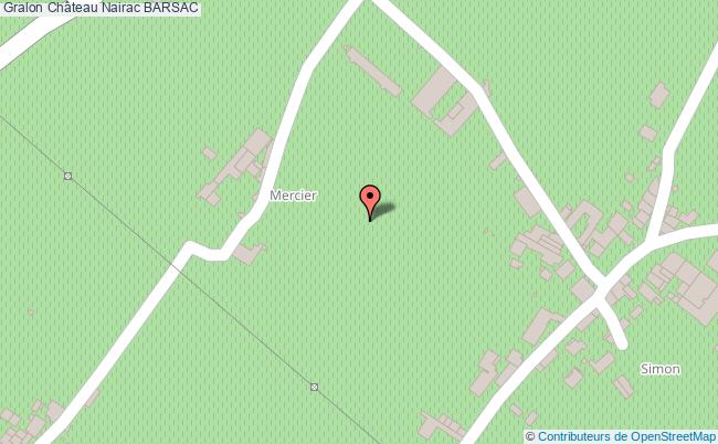 plan Château Nairac Barsac BARSAC