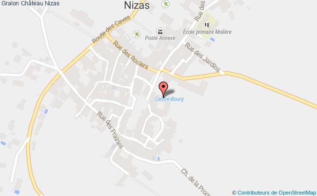 plan Château Nizas Nizas