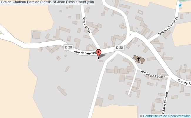 plan Chateau Parc De Plessis-st-jean Plessis-saint-jean Plessis-saint-jean