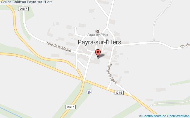 plan Château Payra-sur-l'hers Payra-sur-l'Hers