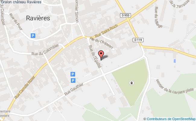 plan Château Ravières Ravières