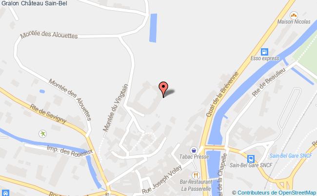 plan Château Sain-bel Sain-Bel