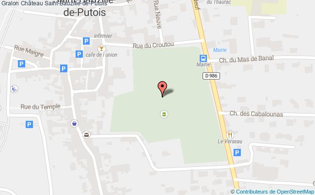 plan Château Saint-bauzille-de-putois Saint-Bauzille-de-Putois