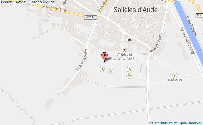 plan Château Sallèles-d'aude Sallèles-d'Aude