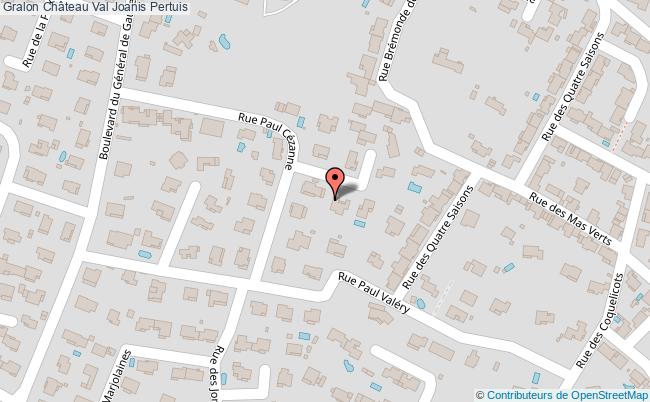 plan Château Val Joanis Pertuis Pertuis