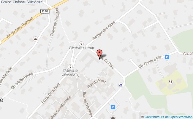 plan Château Villevieille Villevieille