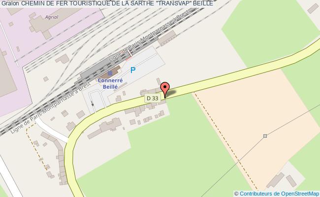 plan Chemin De Fer Touristique De La Sarthe "transvap" Beille BEILLE