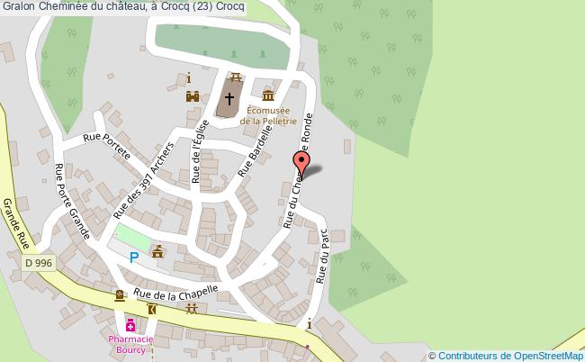 plan Cheminée Du Château, à Crocq (23) Crocq Crocq