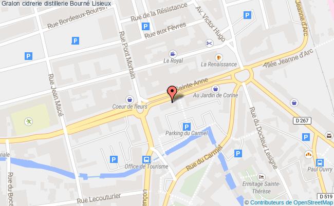 plan Cidrerie Distillerie Bourné Lisieux Lisieux