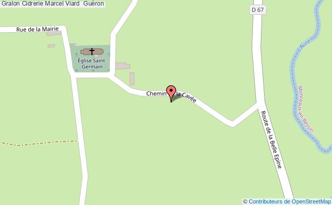 plan Cidrerie Marcel Viard  Guéron Guéron