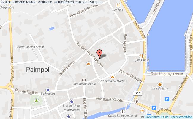 plan Cidrerie Marec, Distillerie, Actuellement Maison Paimpol Paimpol